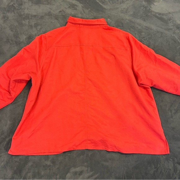 Liz & Me Plus Size Red Blouse - Picture 4 of 4